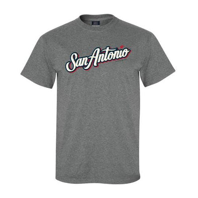 San Antonio Missions San Antonio Road Script Graphite Classic T