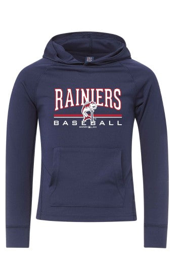 Tacoma Rainiers MV Sport Youth Navy Sunproof Long Sleeve Hooded Tee