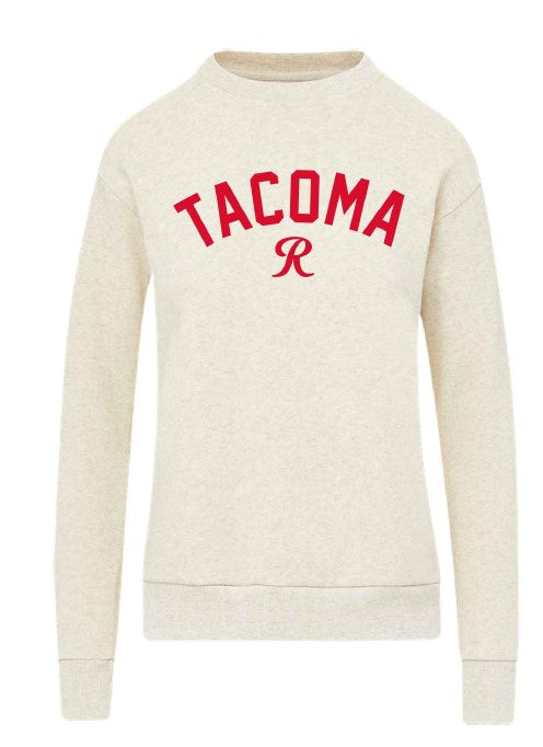 Tacoma Rainiers MV Sport Women's Cream Cloud Fleece Crew