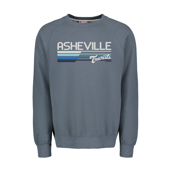 The Asheville Tourists Vintage Raglan Fleece Crewneck