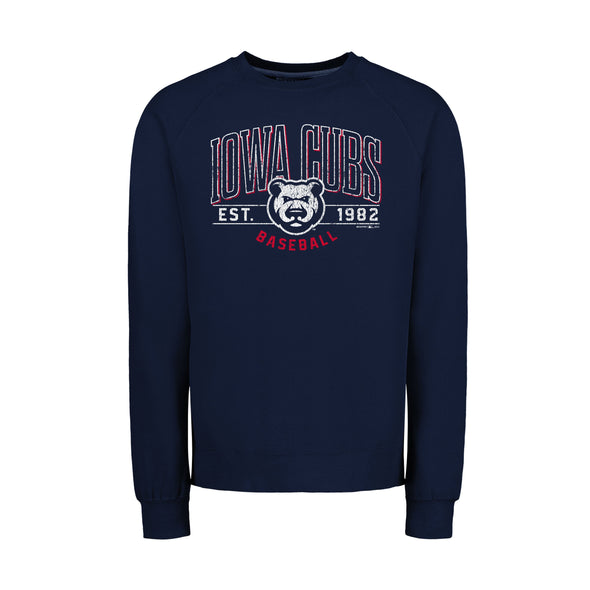 Men's Iowa Cubs Vintage Navy Crewneck, Navy