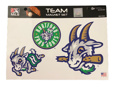 Hartford Yard Goats 3 Piece Team Magnet Set