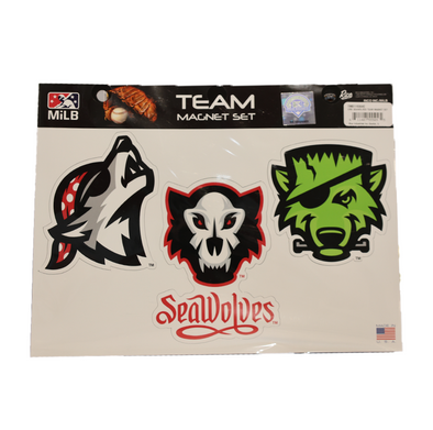 Erie SeaWolves Team Magnet Set