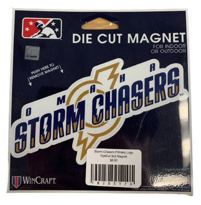 Omaha Storm Chasers Wincraft Primary Logo Die Cut Magnet