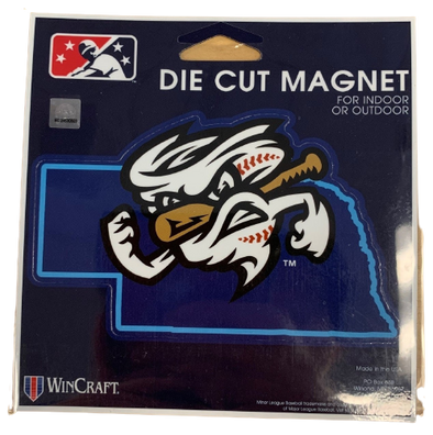 Omaha Storm Chasers Wincraft Vortex State Die Cut Magnet