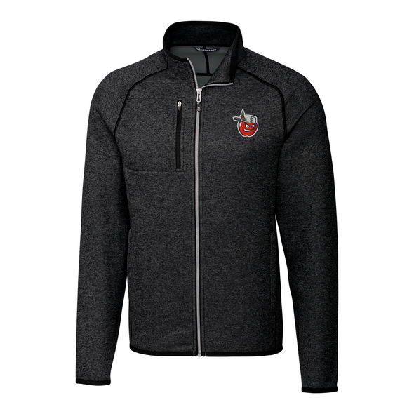 Fort Wayne TinCaps Mainsail Sweater-Knit Full Zip Charcoal Jacket