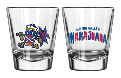 Lehigh Valley IronPigs Running Mamajuana Shot Glass