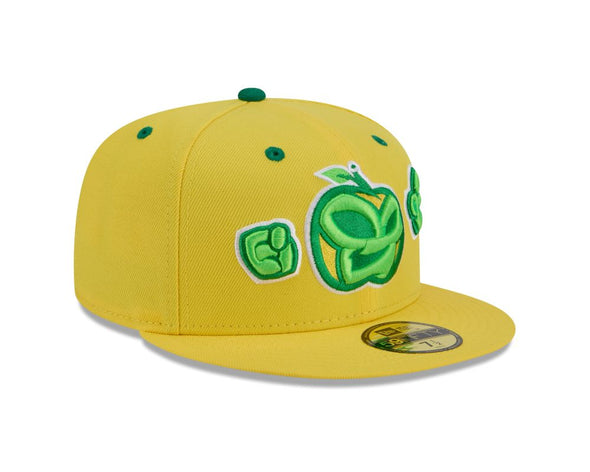 Fort Wayne Manzanas Luchadoras 2025 On-Field 59FIFTY Yellow Cap