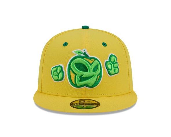 Fort Wayne Manzanas Luchadoras 2025 On-Field 59FIFTY Yellow Cap