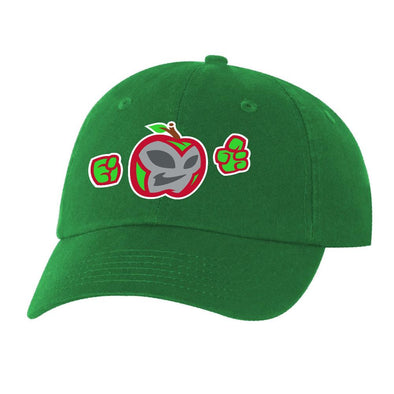 Manzanas Luchadoras Kelly Green Bio-Washed Youth Cap