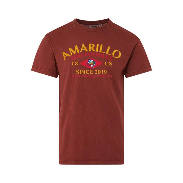 Amarillo Sod Poodles Brick State Tee