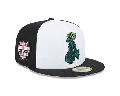 Eugene Emeralds New Era Marvel's Defenders of the Diamond 2024 On-Field 59FIFTY Cap