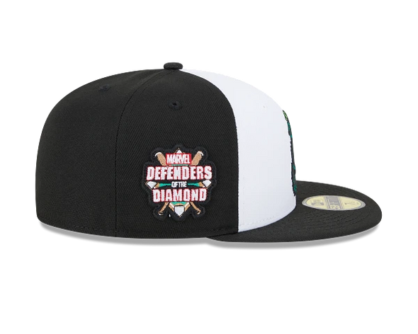 Eugene Emeralds New Era Marvel's Defenders of the Diamond 2024 On-Field 59FIFTY Cap