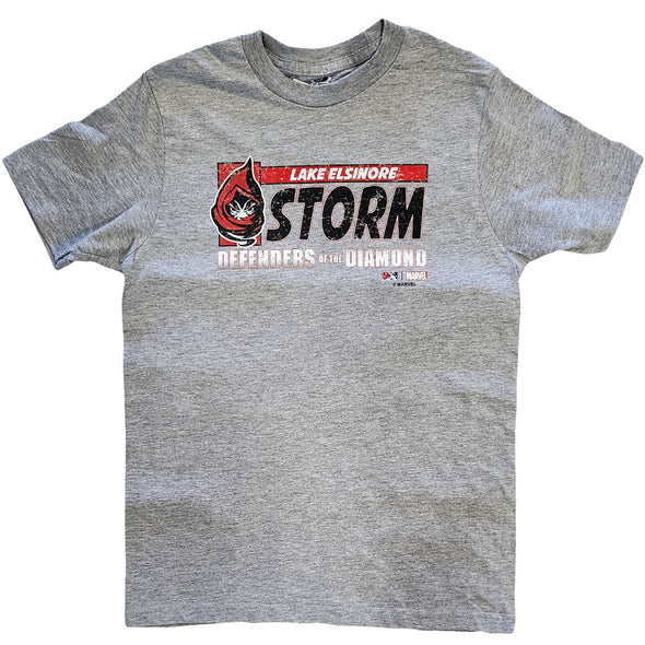 Lake Elsinore Storm Marvel Defenders of the Diamond Youth Tee