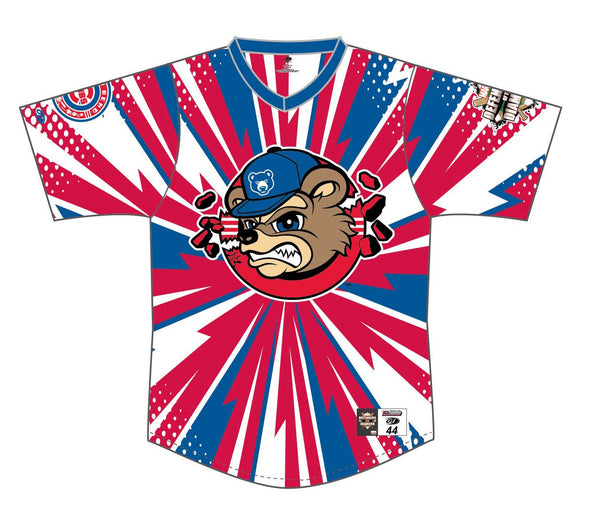 South Bend Cubs Official Game Worn Marvel's Defenders of the Diamond Theme Night Jersey