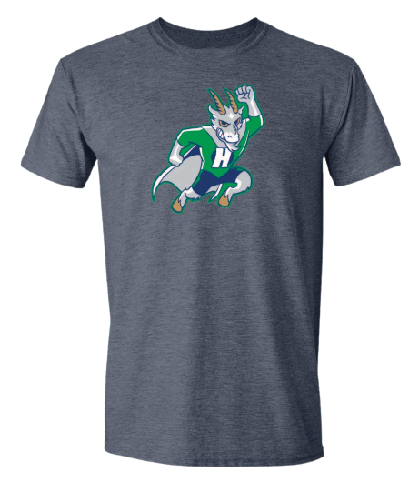 Hartford Yard Goats Defenders of the Diamond Heather Navy Primary Tee