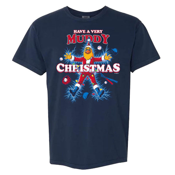 Toledo Mud Hens Muddy Mascot Shock Christmas T