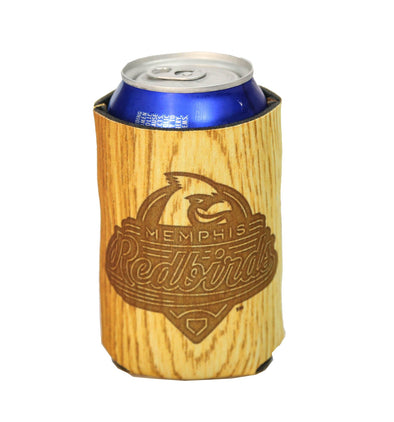 Memphis Redbirds Wood Bat Design Koozie