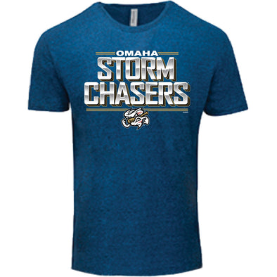 Omaha Storm Chasers Bimm Ridder Men's Debra Royal Black Tri-Blend Tee