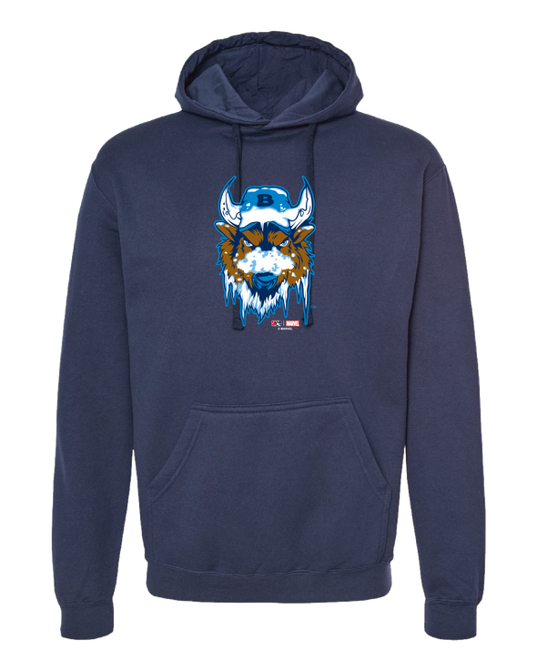 Buffalo Bisons Marvel's Defenders of the Diamond Navy Primary Hoodie