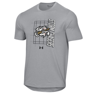 Omaha Storm Chasers Men's Under Armour Gray Twist Vent Tee