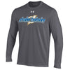 Omaha Storm Chasers Men's Under Armour Carbon Heather Performance Cotton LS Tee