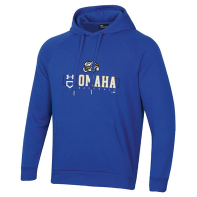 Omaha Storm Chasers Men's Under Armour Royal All Day Fleece Hoodie