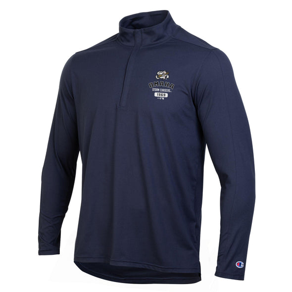 Omaha Storm Chasers Champion Men's Navy Soft Touch Quarter Zip