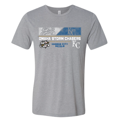 Omaha Storm Chasers Bimm Ridder Men's Splitshot Affiliate Gray Tee