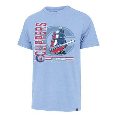Columbus Clippers 47 Brand Gulf Blue Strike Back Franklin Tee