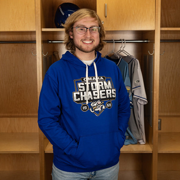 Omaha Storm Chasers Bimm Ridder Men's Claxton Royal Hoodie