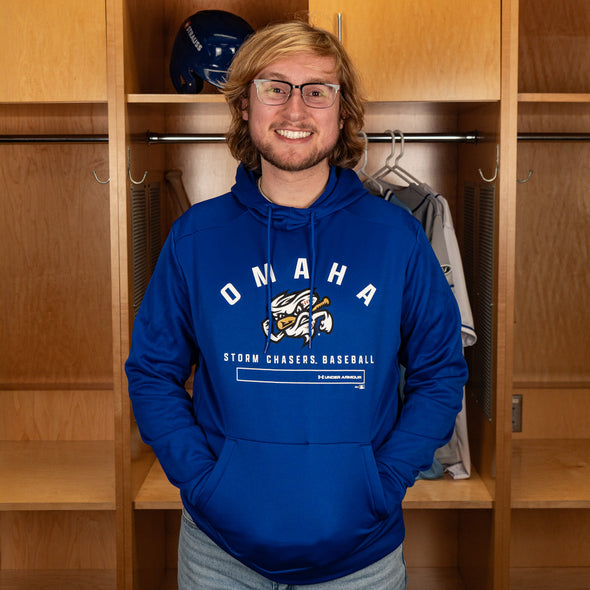 Omaha Storm Chasers Under Armour Men's Armour Fleece Royal Hoodie
