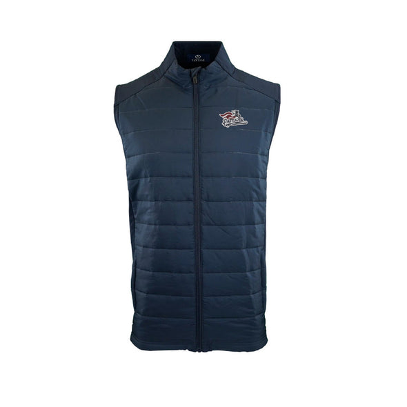 Somerset Patriots Mens Vantage Ninja Full Zip Quilted Vest