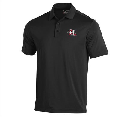 Hickory Crawdads Under Armour Black Men's Polo