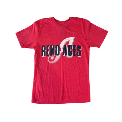 Reno Aces Bold Face Red Tee