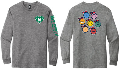 Worcester Red Sox Grey Mental Health Awareness Longsleeve Tee