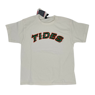 Norfolk Tides Youth White Home Jersey T-Shirt