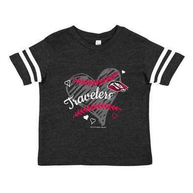 Arkansas Travelers Soft as a Grape Baseball Toddler Tee