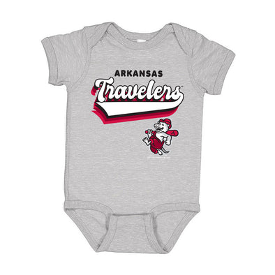 Arkansas Travelers Soft as a Grape Infant Otey Onesie