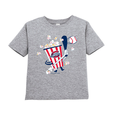 Greenville Drive Soft as a Grape Gray Toddler Popcorn Tee