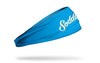 Amarillo Sod Poodles JUNK Light Blue Script Headband