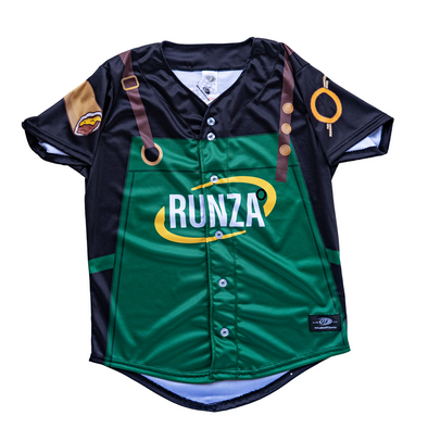 Omaha Storm Chasers 2024 Runzas Black Apron Jersey