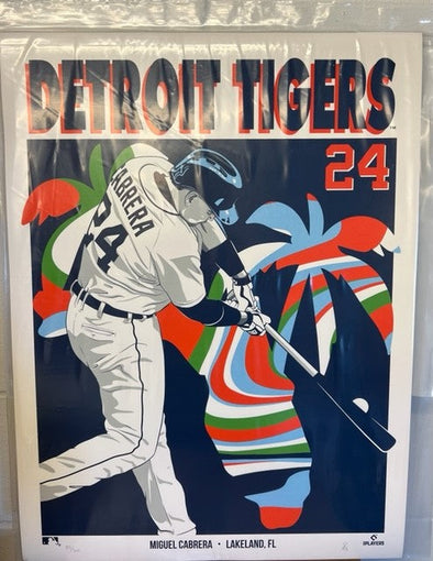 2023 Miguel Cabrera Limited Edition Spring Training Poster #D/300