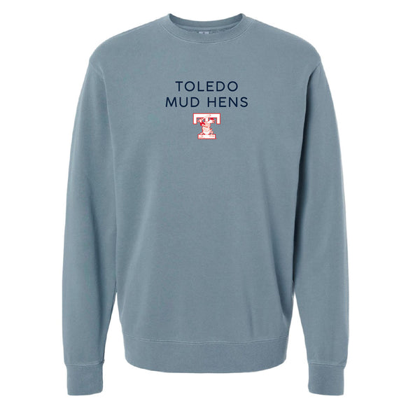 Toledo Mud Hens Minor T-logo Embroidered Crewneck Sweatshirt