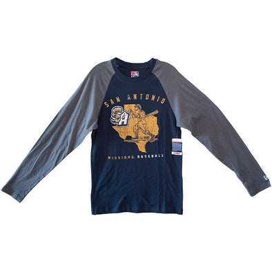 San Antonio Missions L/S Brushed Cotton Raglan T-Shirt