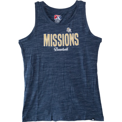 San Antonio Missions Ladies Reverse Space Dye Tank w/ Open Tie Back