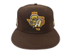 Missions Coonskin SA Texas Silhouette Metallic Fitted Cap