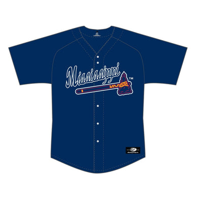 Mississippi Braves Replica Jersey Navy