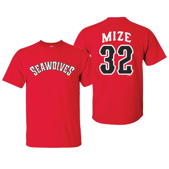 Erie SeaWolves BR Casey Mize Shirsey - Red