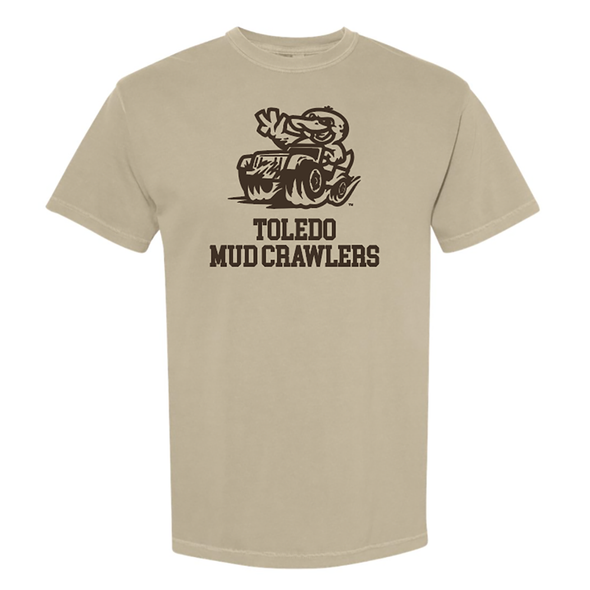 Toledo Mud Crawlers Khaki Comfort Colors T